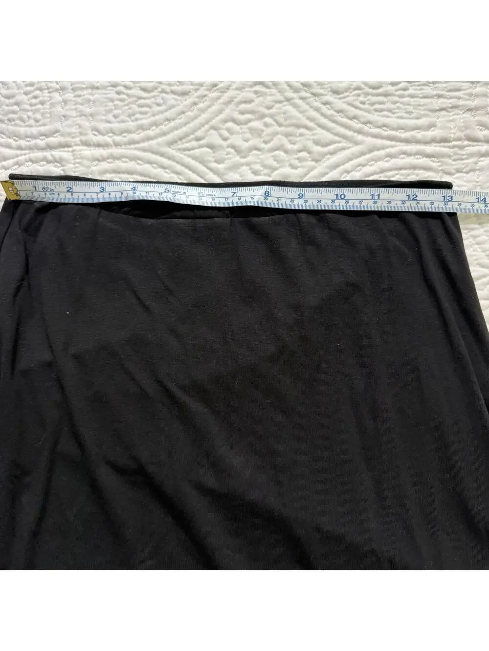 J. CREW Sz XS Black Pullon Midi Slip Skirt Rayon/Spandex Quiet Luxury Whimsigoth
